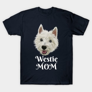 Westie Mom Smiling West Highland Terrier T-Shirt